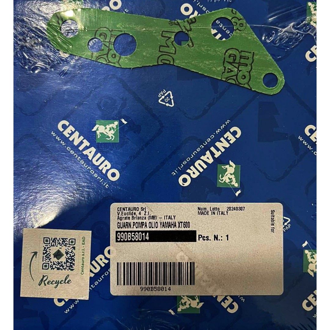 Centauro φλάντζα αντλίας λαδιού 990B58014 Yamaha SRX 400, SRX 600, SZR 600, TT 600, XT 400, 500, 550, 600 & 600Z Tenere | 1982 - 2004