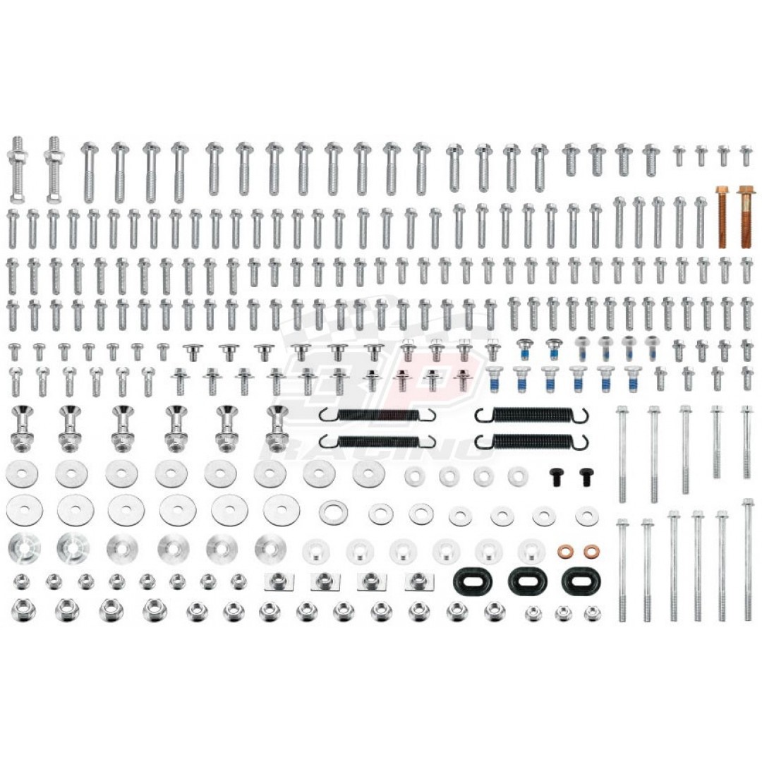 Accel Honda style PRO pack. Kit includes all bolts, nuts & spacers for Honda CR125 CR250 CRF125 CRF150 CRF230 CRF250 CRF250R CRF250X CRF450 CRF450R CRF450X CRF450RX motocross & enduro bikes. P/N: AC-BKP-03.