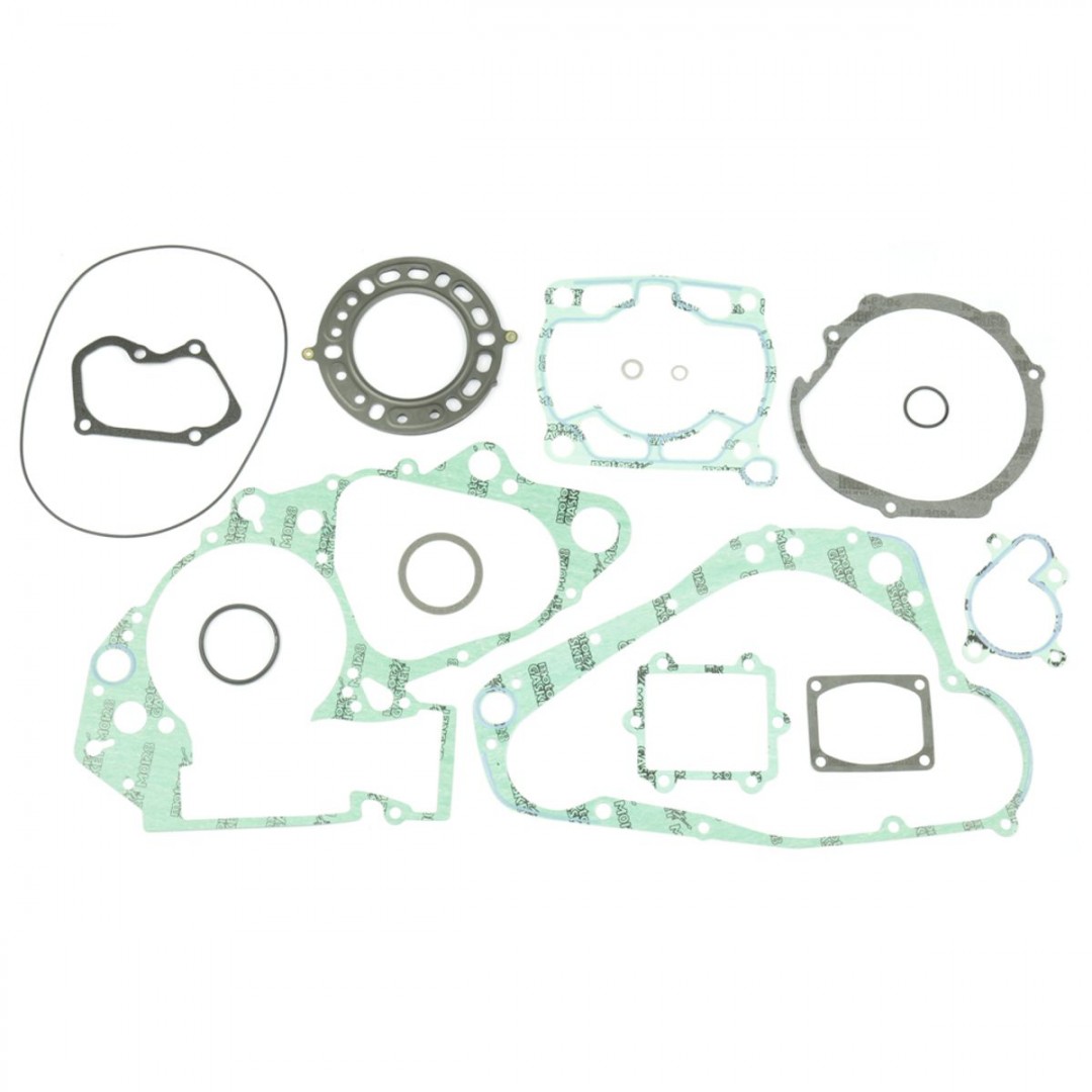 Athena P400510850032 all gaskets set with cylinder head & base, bottom end, clutch side, alternator generator magneto, water pump and crankcase gasket for Suzuki RMX250 1997 1998. Kits includes all necessary gaskets, O-rings and valve seals