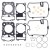 Centauro σετ φλάντζες κυλινδροκεφαλής 666A191TP Honda NT 700V 2006-2010, XL 700V Transalp 2008-2011