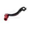 Accel CNC Black / Red gear shifter change lever for Honda CRF250 CRF250R 2010-2017. Forged with genuine billet aluminium. P/N: AC-SCL-7109. Replaces Honda OEM parts 24700-KRN-305