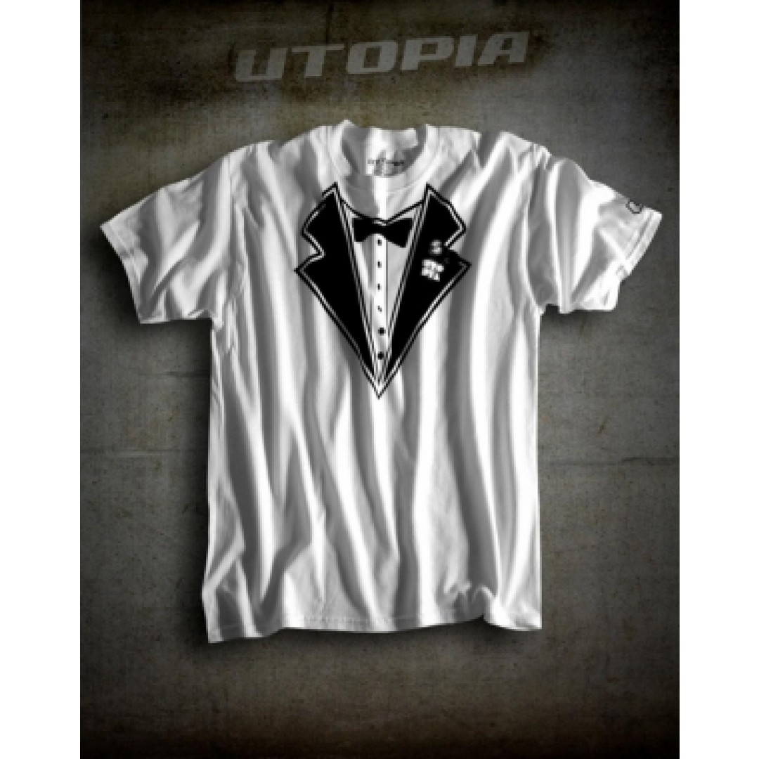 UTOPIA T-shirt Tux Άσπρο UT-TEE-TUX-W