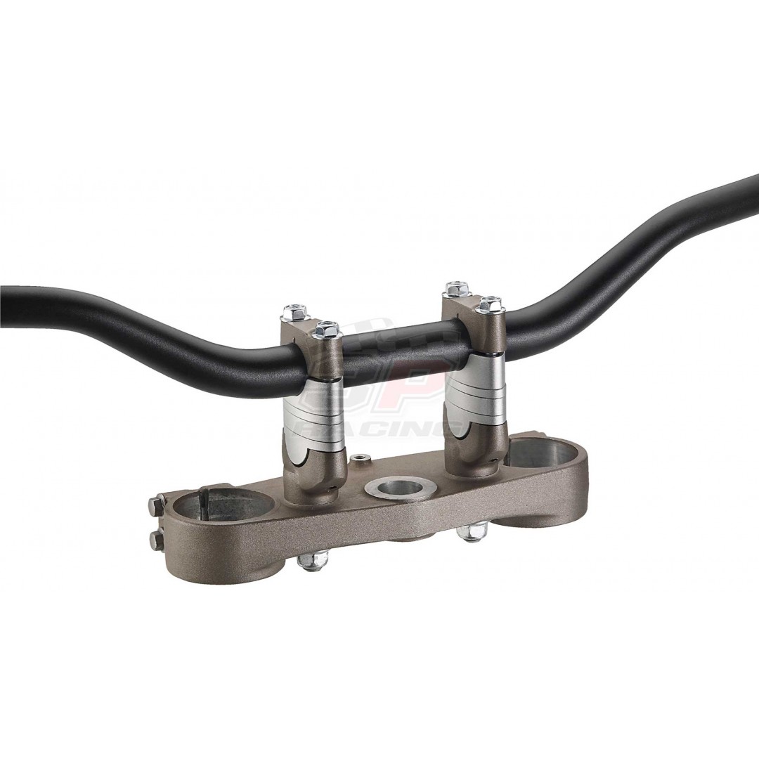 Accel Universal CNC motorcycle handlebar riser - spacer adapter kit with various height raising options for all 22.2 bars. For all bikes - Universal. P/N: AC-BMA-02. CNC machined. Steering Bar bore: 22.2mm. Raiser Height options: 25mm, 30mm, 35mm, 40mm