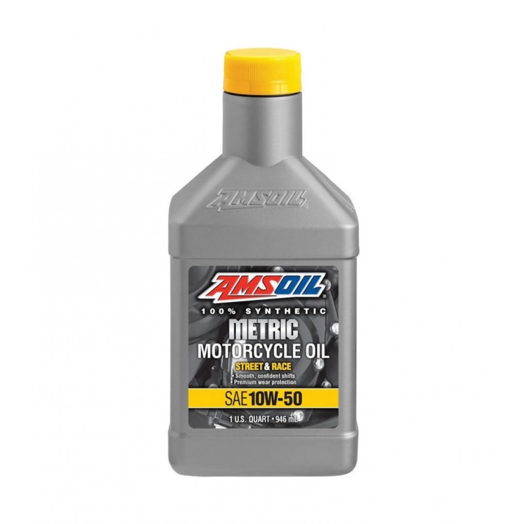 Amsoil MSRQT 10W50 Synthetic Metric Motorcycle Oil - 946ml