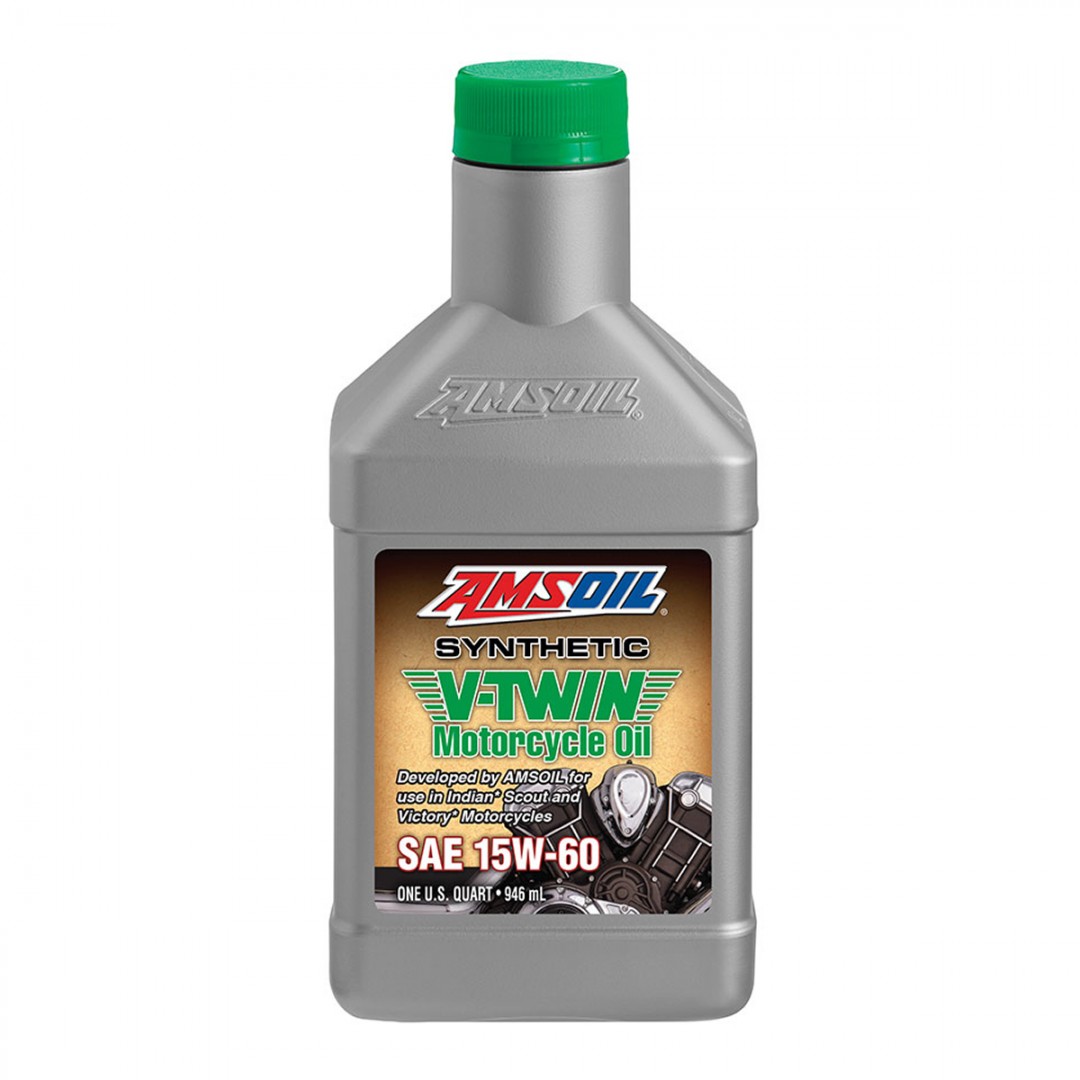 AMSOIL MSVQT 15W-60 100% Synthetic V-Twin Motorcycle Oil - 946 ml