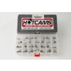 Hot Cams HCSHIM32 Valve shims are made of premium materials. 13.00mm diameter - Includes three valve shims in each size between 1.85mm and 3.20mm in .05mm increments. 84 shims in total. (example: 1.85mm, 1.90mm, 1.95mm, 2.00mm)