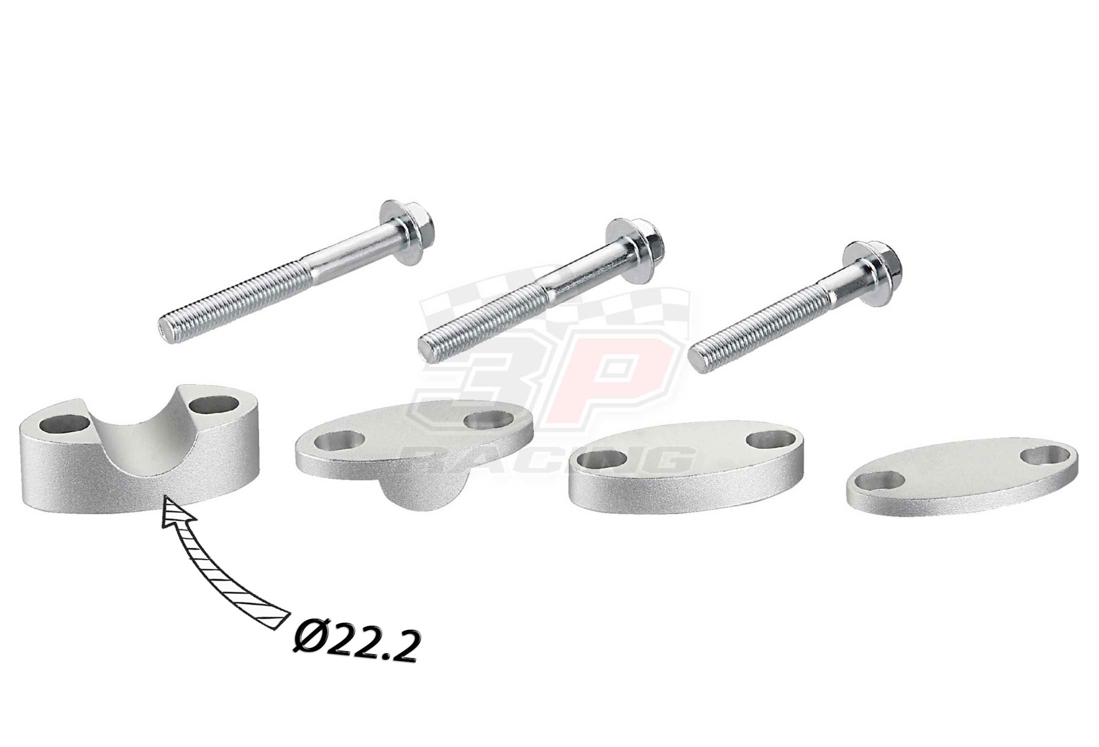 Accel Bar mount adapter with adjustable height for 22.2mm bar AC-BMA-02 ...