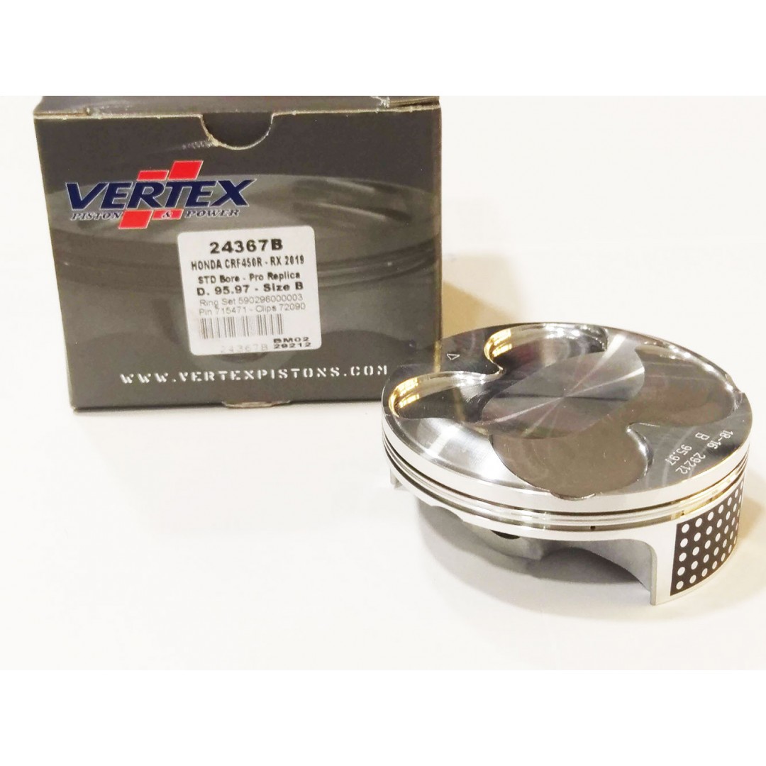 Vertex "Pro Replica" forged piston kit 24367 Honda CRF 450R 2019-2023, CRF 450RX 2019-2023