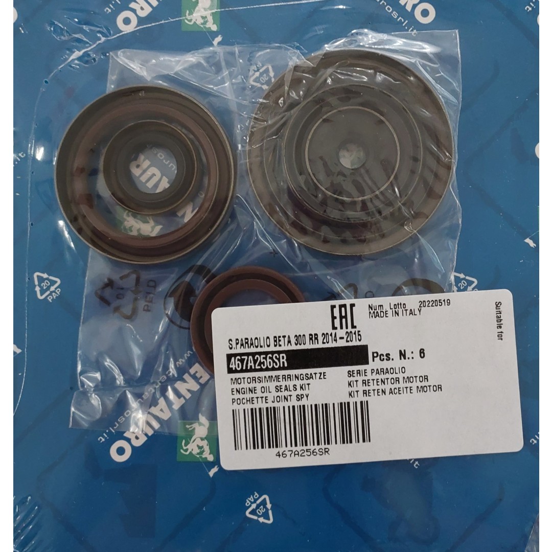 Centauro engine oil seals kit 467A256SR Beta RR 250 2T 2014-2015, RR 300 2T 2014-2015