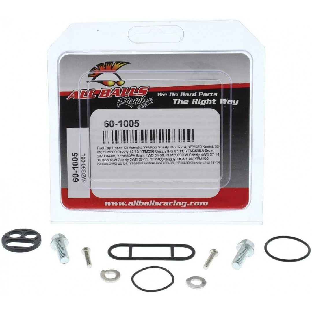 All Balls Racing Fuel Tap Repair kit 60-1005 ATV Yamaha Grizzly 300/350/400/450, Kodiak 400/450, Bruin 350
