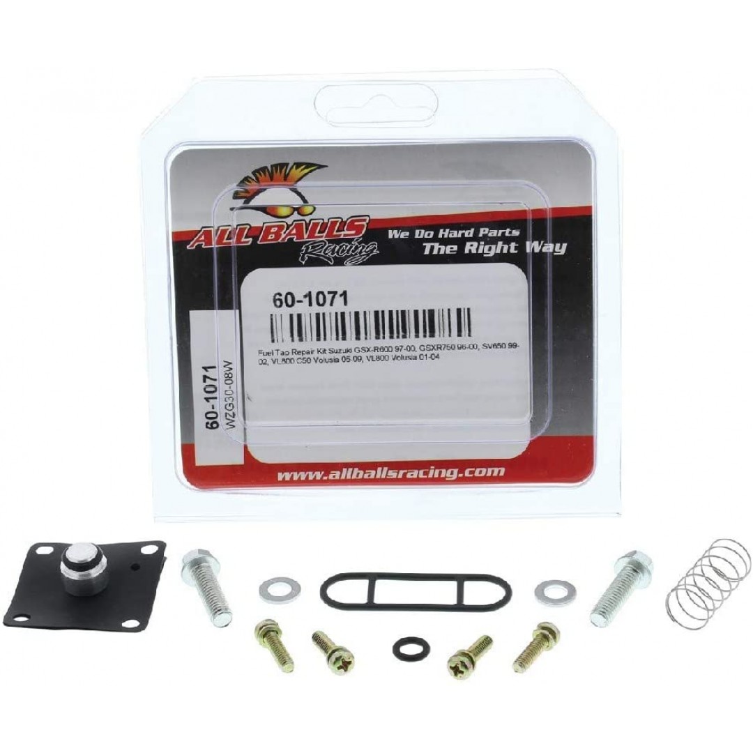 All Balls Racing Fuel Tap Repair kit 60-1071 Suzuki GSXR 600/750, SV 650, VL 800 Volusia