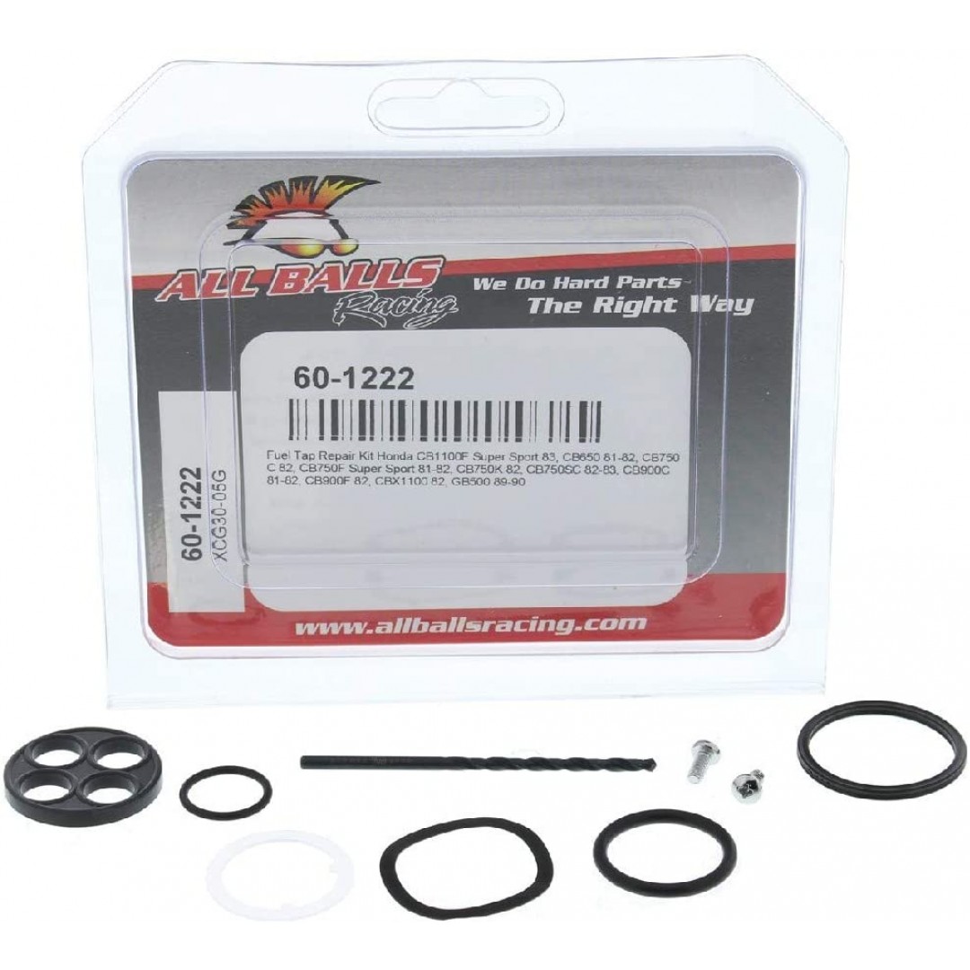 All Balls Racing Fuel Tap Repair kit 60-1222 Honda CB650/750C/750F/750K/750SC/900C/1100F, CBX1100, GB500 