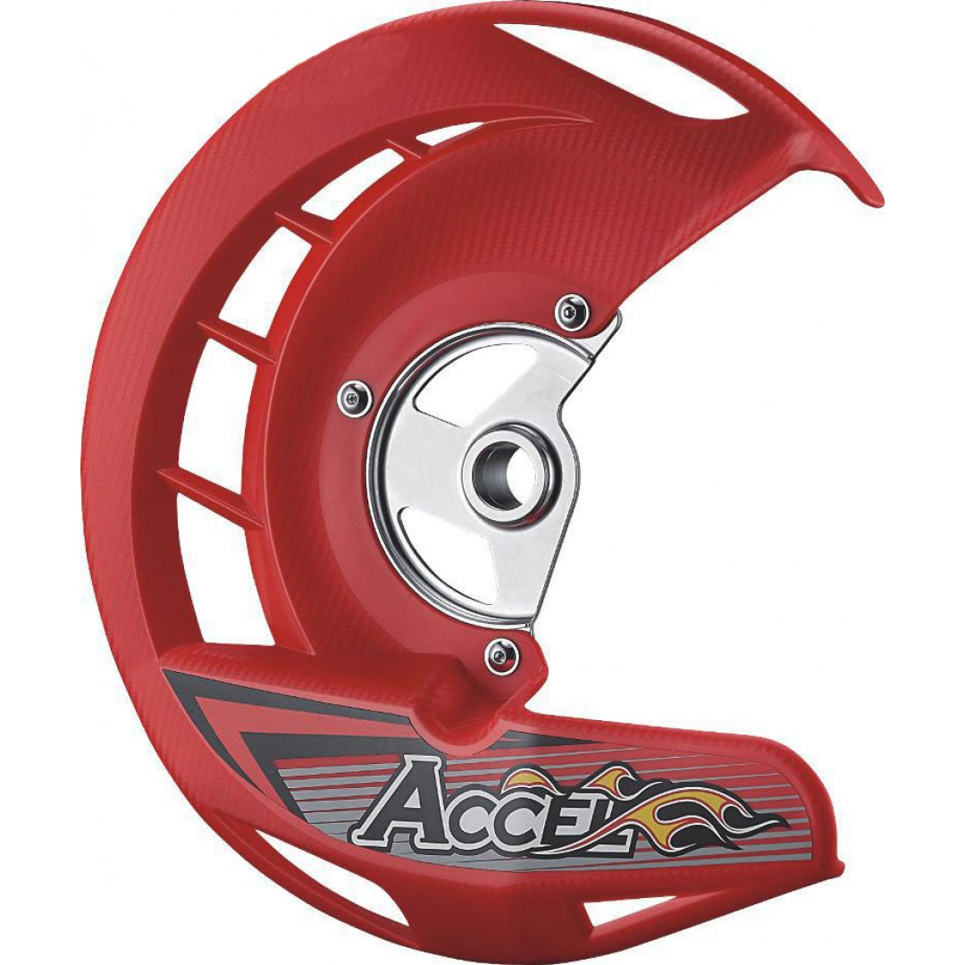 Accel front brake disc guard in multipe colors AC-FDG-502-RD Gas Gas MC/EC/EX 125 250 300 350 450 + KTM + Husqvarna