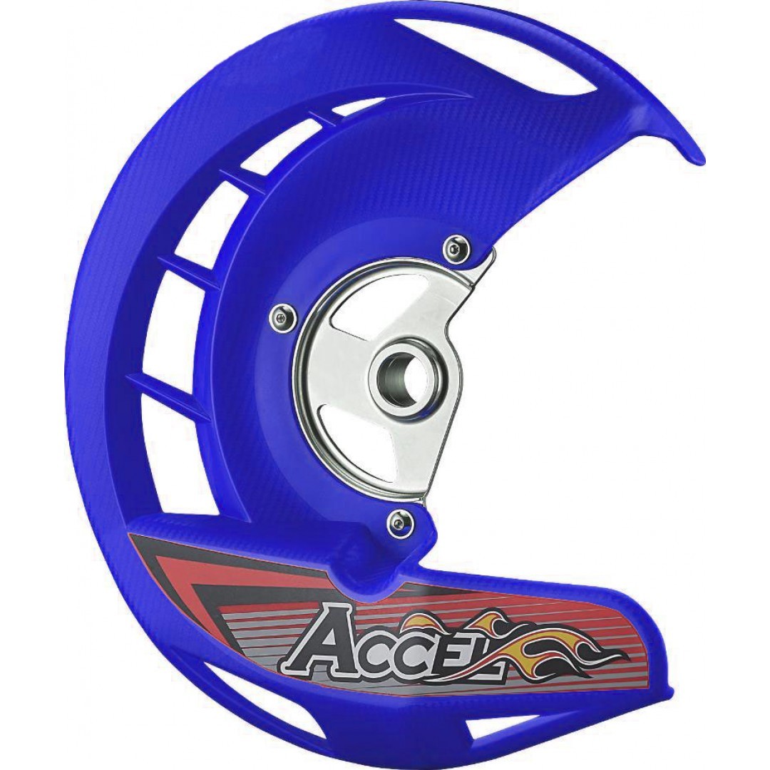 Accel front brake disc guard in multipe colors AC-FDG-502-BL KTM SX/SX-F/EXC/EXC-F, Husqvarna TE/TC/FC/FX/FE/FS, Gas Gas MC/EC/EX