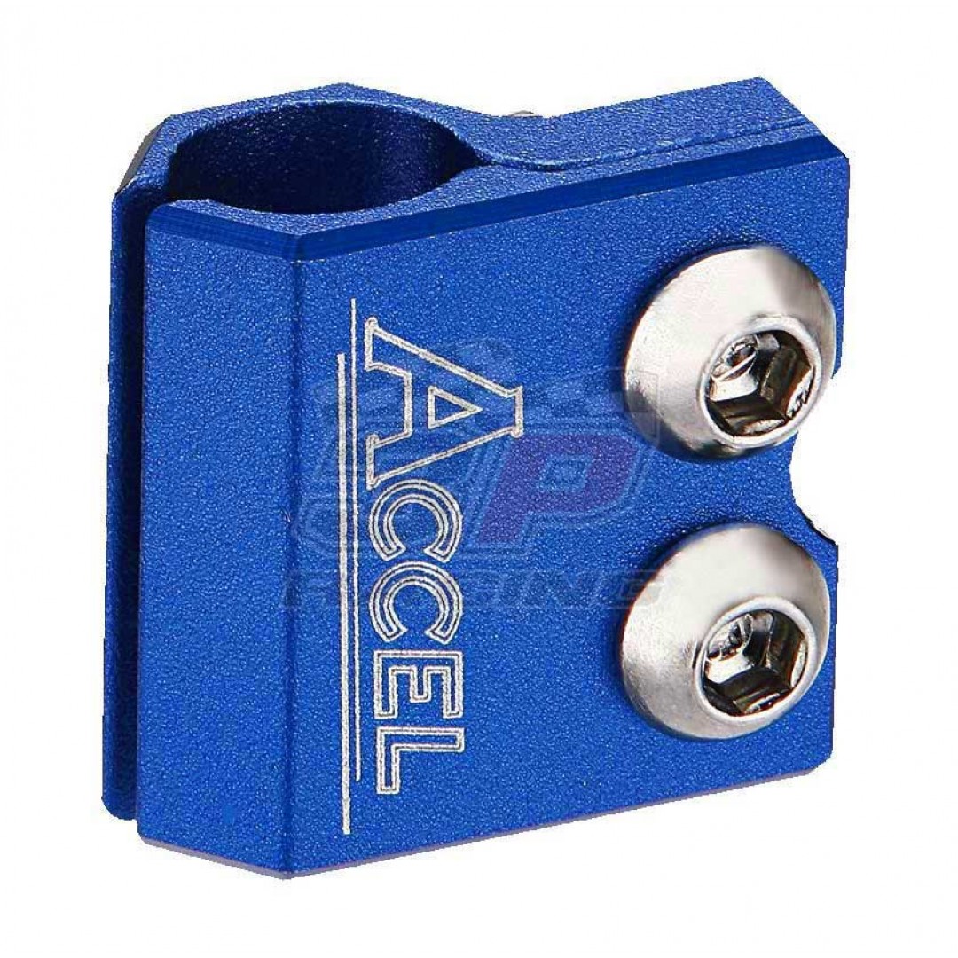 Accel brake line clamp - Blue AC-BLC-02-BLUE Yamaha YZ 80/85/125/250, YZF/WRF 250/400/426/450, TTR 250, TT/IT, Kawasaki KX 65/80/85/100/125/250