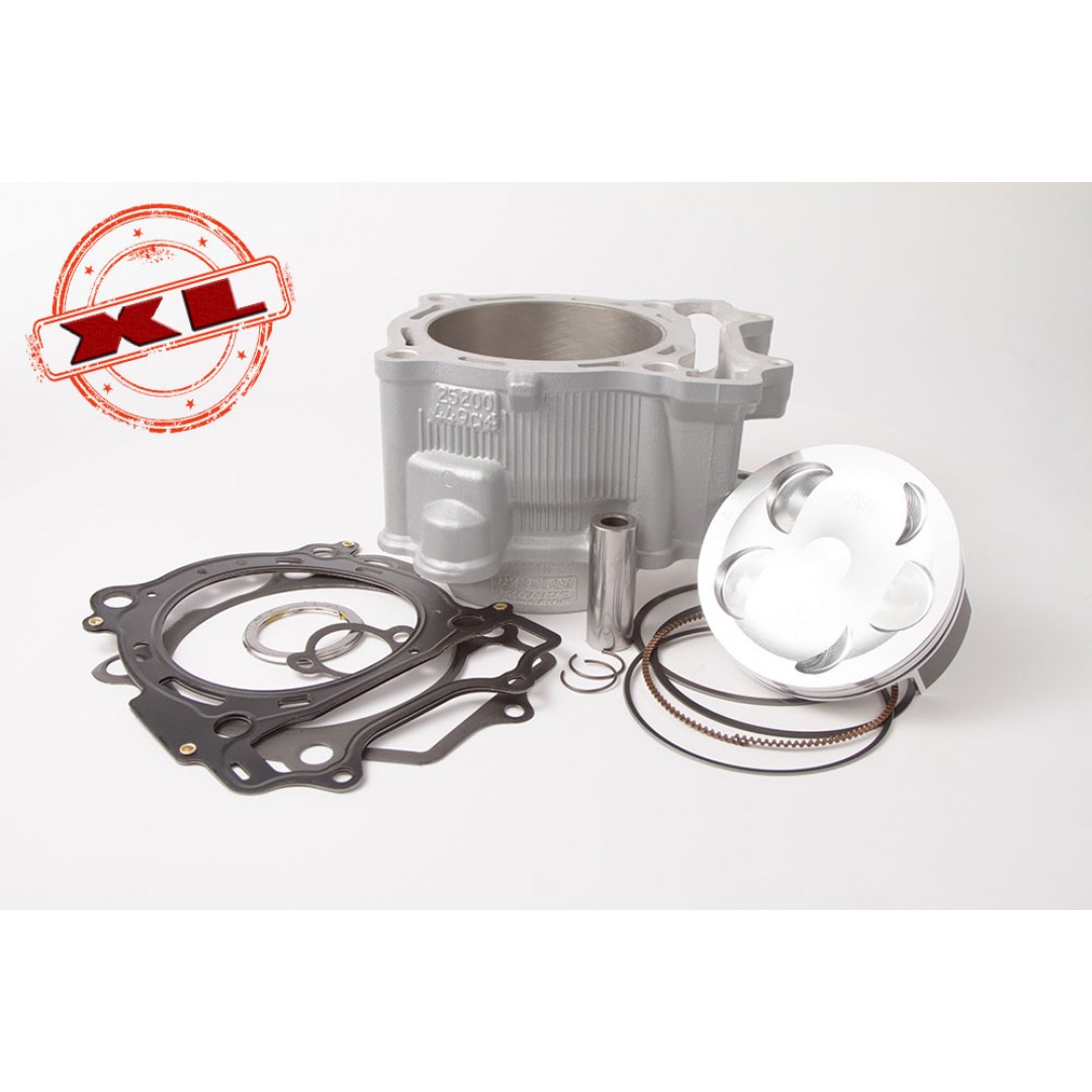 VerteX 420006 BigBore XL 500cc Nikasil cylinder kit with VerteX overbore piston and top end gasket set with 100.00mm diameter for Yamaha YZ450F YZ 450F YZF450 2006 2007 2008 2009 WR450F WR 450F WRF450 2010 2011 2012 2013 2014 2015.