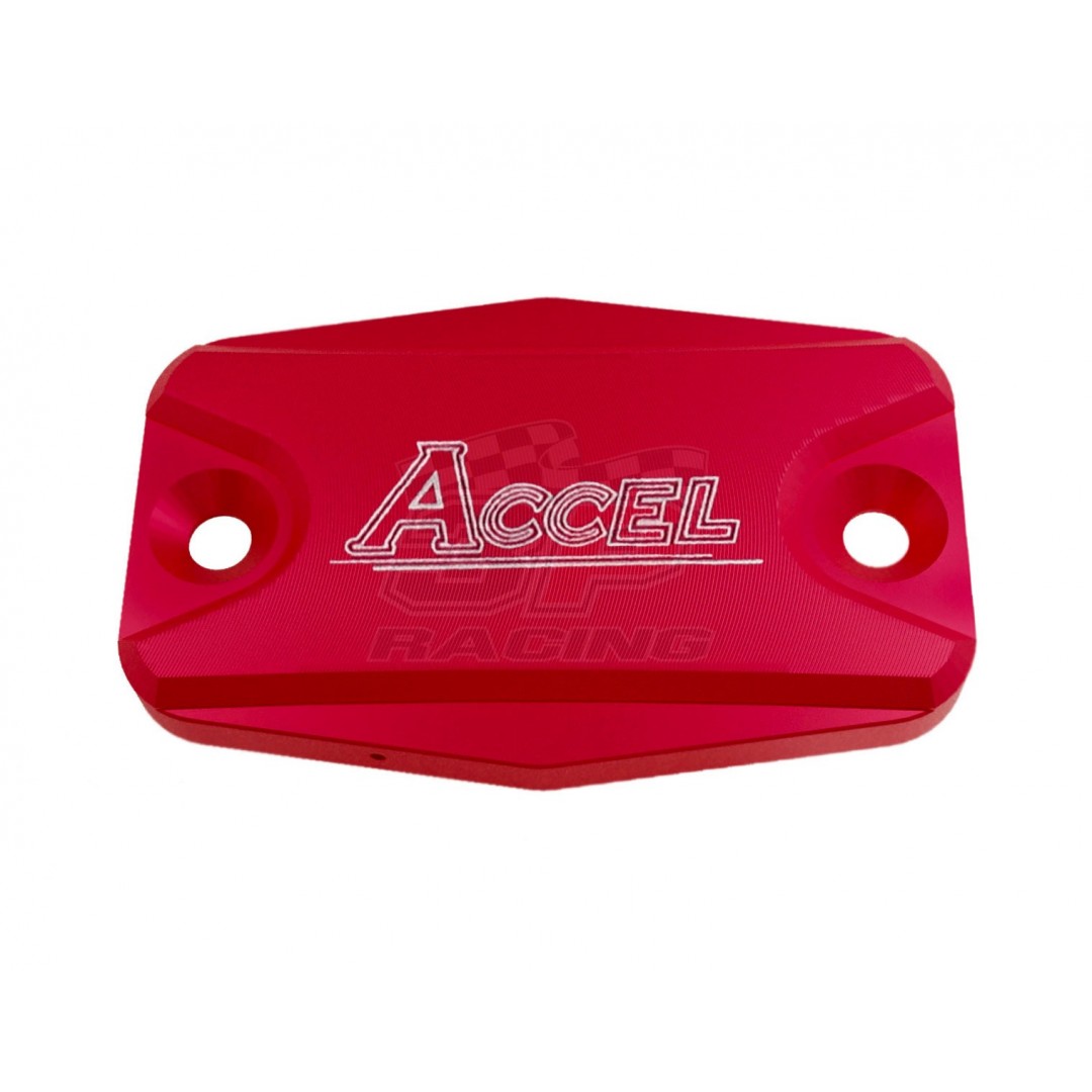 Accel FBC-11 Red CNC Front brake master cylinder cover for Gas Gas EC250 EC300, EC250F, EC350F 2021 2022 2023, Husqvarna TE125 TE250 TE300 FE250 FE350 FE450 FE501, A54002003000, P/N: FBC-11