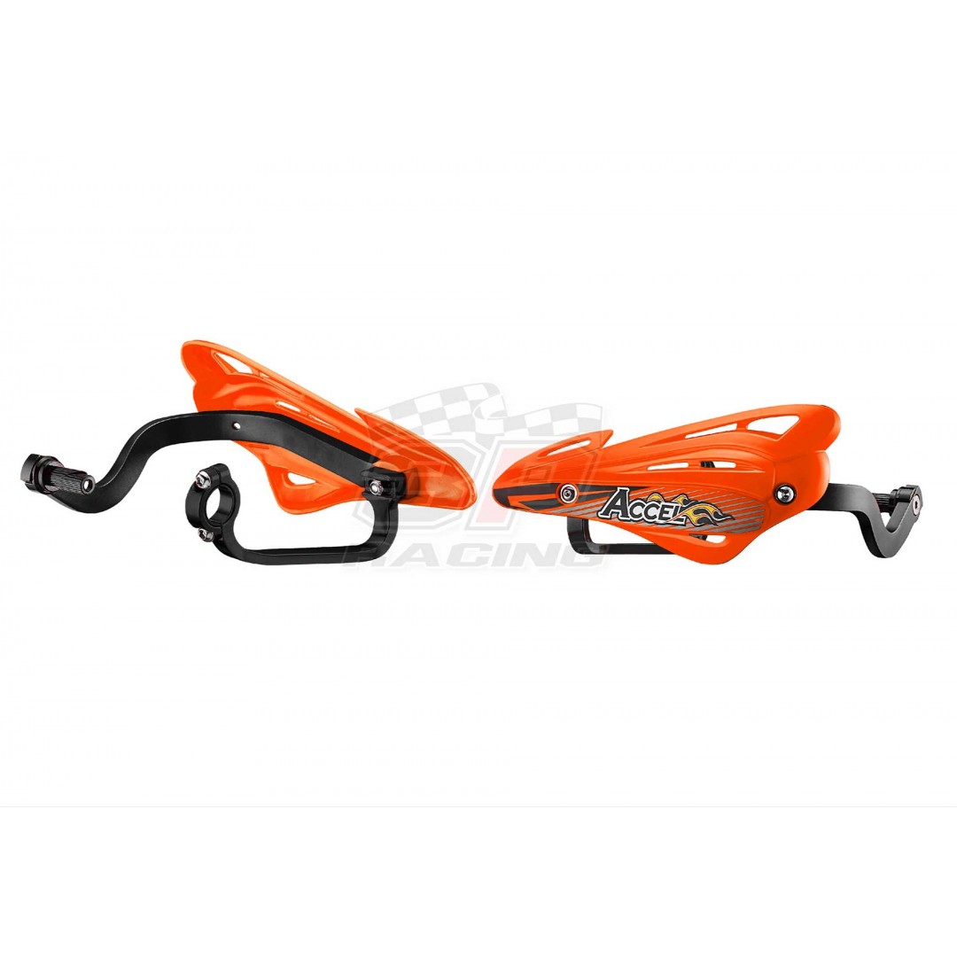 Accel Universal Handguards alloy & shields Orange AC-HGS-10-OR Universal for 22.2mm, 28.6mm and 31.8mm bars
