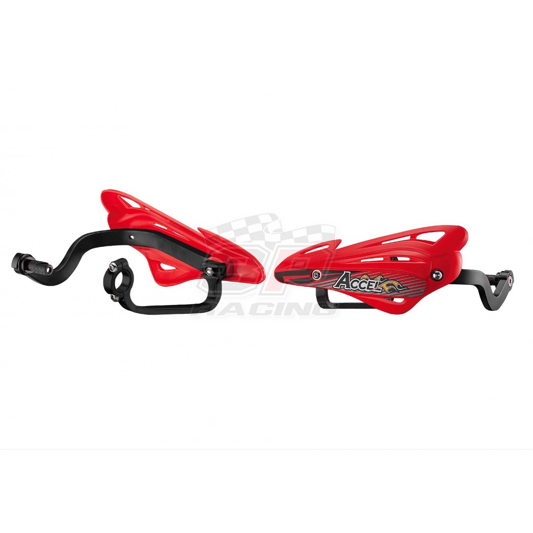 Accel Universal Handguards alloy & shields Red AC-HGS-10-RD For 22.2mm, 28.6mm and 31.8mm bars