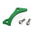 Accel CNC & Anodized Green case saver CS-14 for Kawasaki KXF450 KX450F KX 450F 2016-2018, KX250F KX 250F KXF250 KX250 2017-2020. Replaces Kawasaki OEM 12053-0227.P/N: AC-CS-05-GREEN. Designed to help preventing engine case damage from chain or other.
