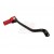 Accel CNC Black / Red gear shifter change lever for Honda CR 250 CR250 CR250R CR 250R 2002-2007. Forged with genuine billet aluminium. P/N: AC-SCL-7103. Replaces Honda OEM parts 24700-KZ3-J50, 24700-KZ3-J40, 24700-KSK-000 