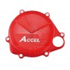 Clutch cover protector made of strong plastic, suitable for Honda CRF450R CRF450 2017-2020, CRF450RX 2017-2020. Prevents damage to the cover by crashing or falling. Supplied with extended fastening screws. Color: Red. P/N: AC-CCP-103-RD
