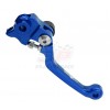 Accel FBL-43 blue CNC folding brake lever, OEM A54013002044 Husqvarna TE150 TE250 TE300 FE250 FE350 FE450 FE501, GasGas EC250 EC300 EC250F EC350F . P/N: FBL-43
