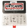 Hot Cams Valve shims HCSHIM00 are made of premium materials. 8.90mm diameter - Includes three valve shims in each size between 1.72mm and 2.60mm in .04mm increments. 69 shims in total. (example: 1.72mm, 1.76mm, 1.80mm, 1.84mm)