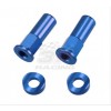 Nut and special washer to fix the rimholder. CNC machined rim lug kit. Made from AL6061-T6 alloy. Anodized. Available in various colors: Blue, Gold, Green, Orange, Red. P/N: AC-RL-01