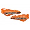 Accel enduro plastic shields / handguards - Orange AC-SD-10-OR. Accel Off-road motorcycle handlebar grip handguards. Motocross Orange plastic guards that protect the hands when riding. Hand protection is crucial in enduro. Accel delivers a high quality pr
