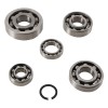 HotRods transmission bearings set for Kawasaki KX250 2005. P/N : TBK-0112. Engine case installation or repair. Primary and secondary shafts of transmission shift drum, output shaft collar and washer.