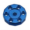 Universal high quality tank fixed spacer for Off-road bikes - Blue. CNC machined. Made from AL6061-T6 aluminum alloy. Color anodized. P/N: AC-TFS-01-BL
