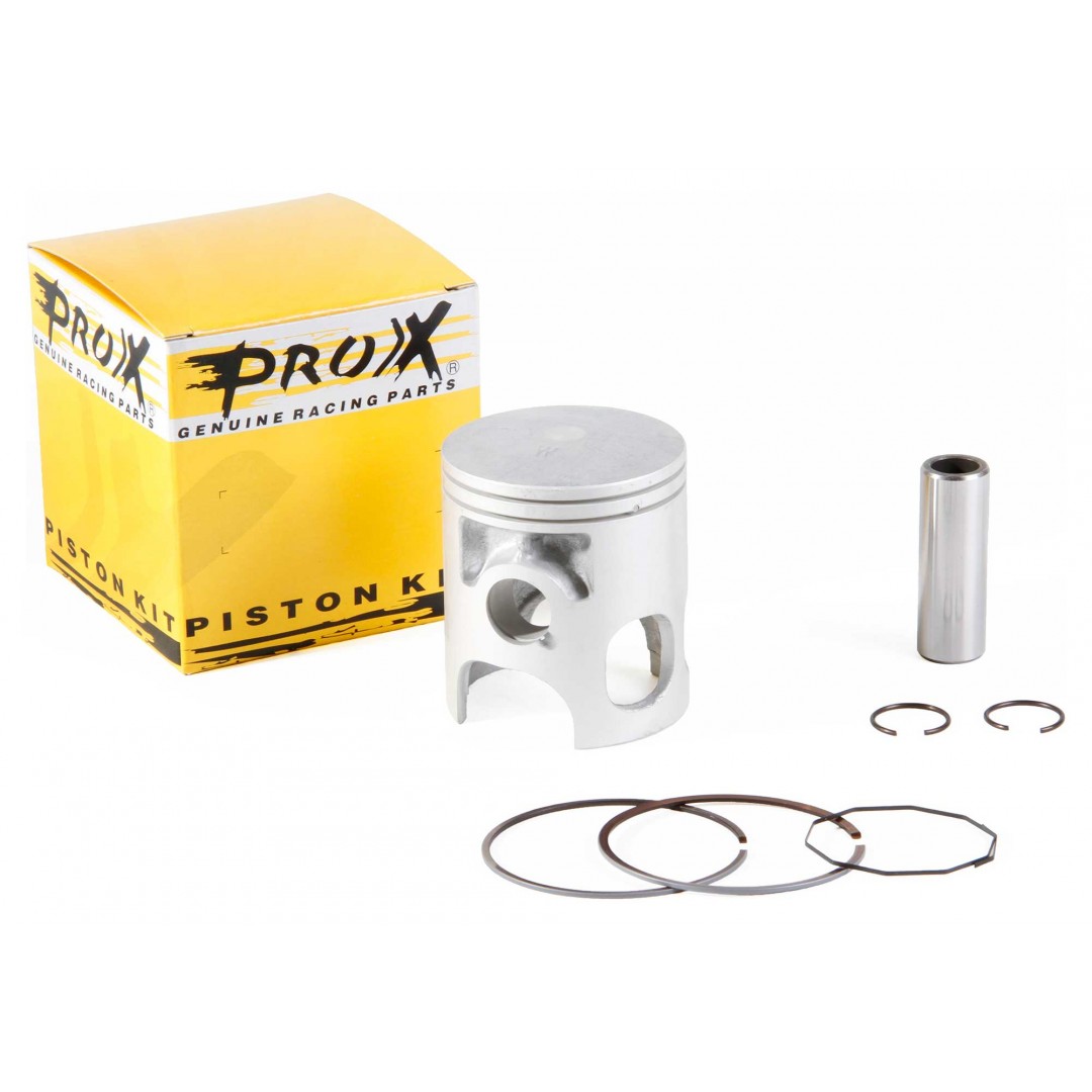 ProX piston kit for Yamaha DT 125LC 1980-1991, RD 125LC 1982-1992.Kit includes piston rings,pin and circlips. P/N:01.2250,01.2250.000.01.2250.050.01.2250.100. Diameter: 56.00mm, 56.50mm, 57.00mm