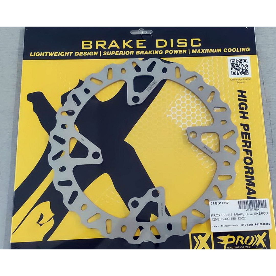 ProX front brake disc 37.BD17012 Sherco SE-R 125/250/300, SE 250/300, SE F 250/300, SE F-R 450/500, SE 2.5i-FR/3.0i-FR