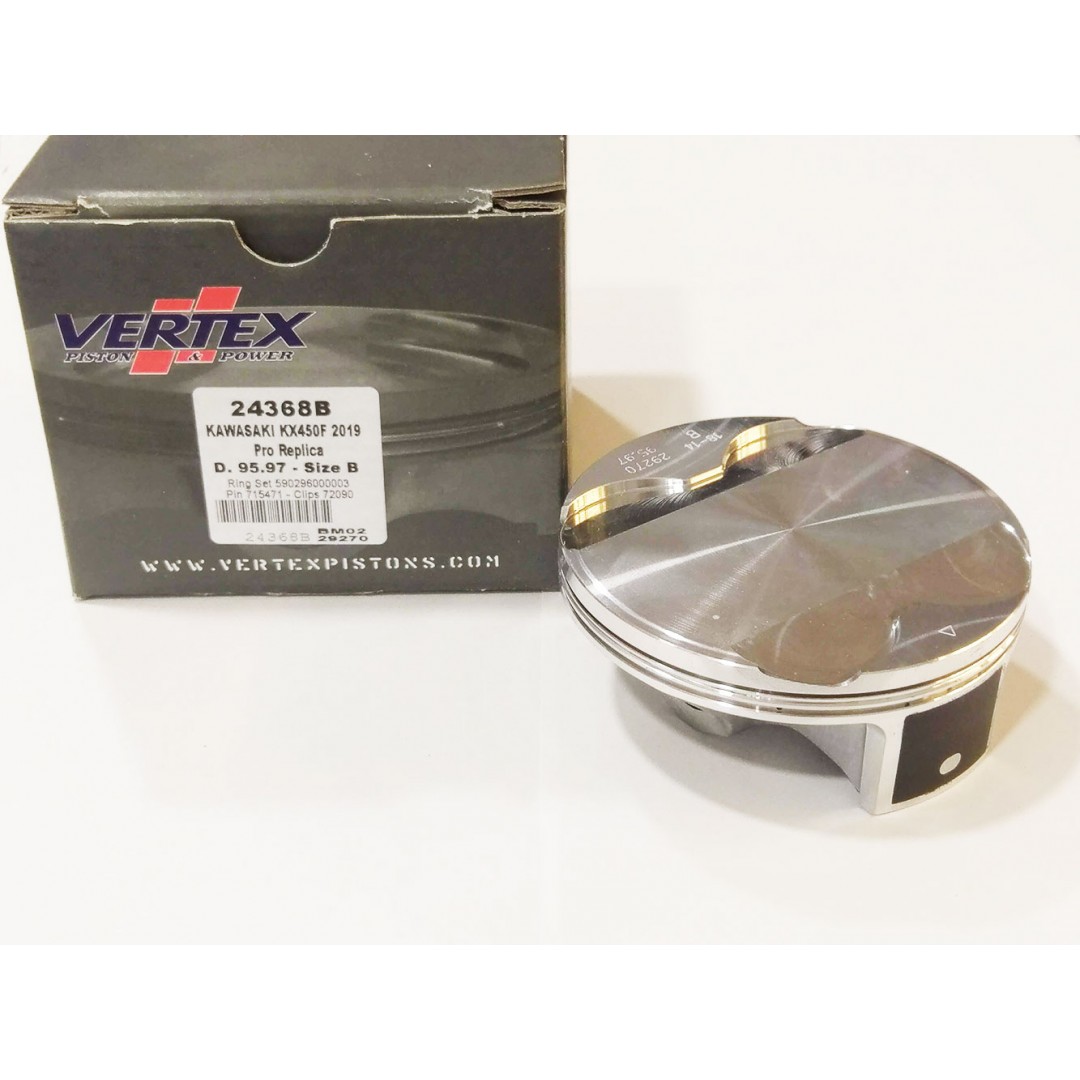 Vertex "Pro Replica" forged piston kit 24368 Kawasaki KXF 450 2019-2023