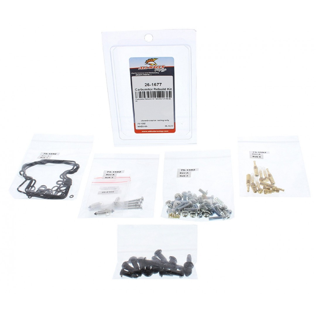 All Balls Racing carburetor rebuild kit 26-1677 Yamaha YZF-R6 1999-2002 ...
