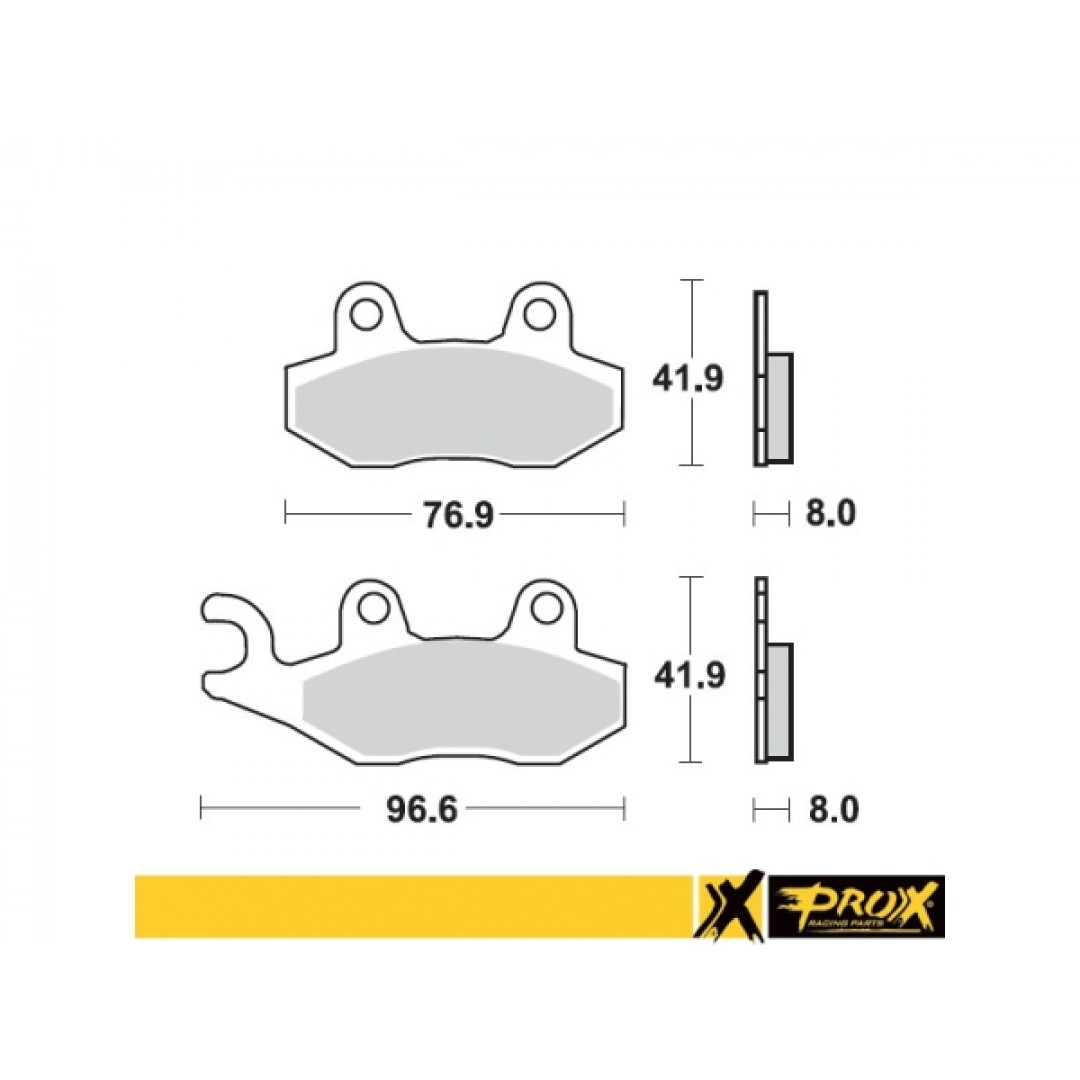 ProX brake pad set 37.100202 Kawasaki, Suzuki, Yamaha & ATV Kawasaki, Suzuki, Yamaha