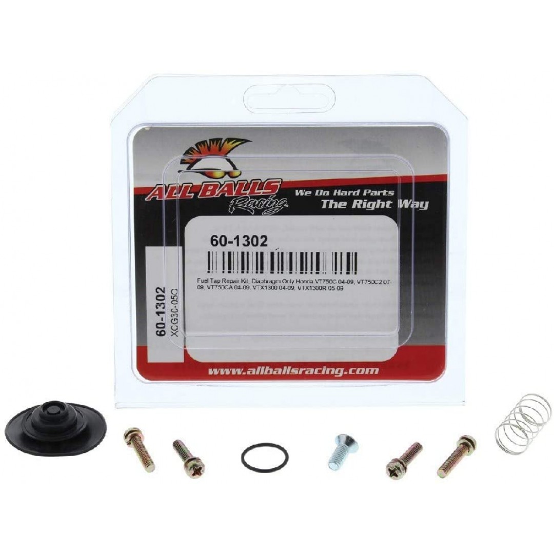 All Balls Racing Diaphragm Fuel Tap Repair kit 60-1302 Honda VT 750, VTX 1300 2004-2009