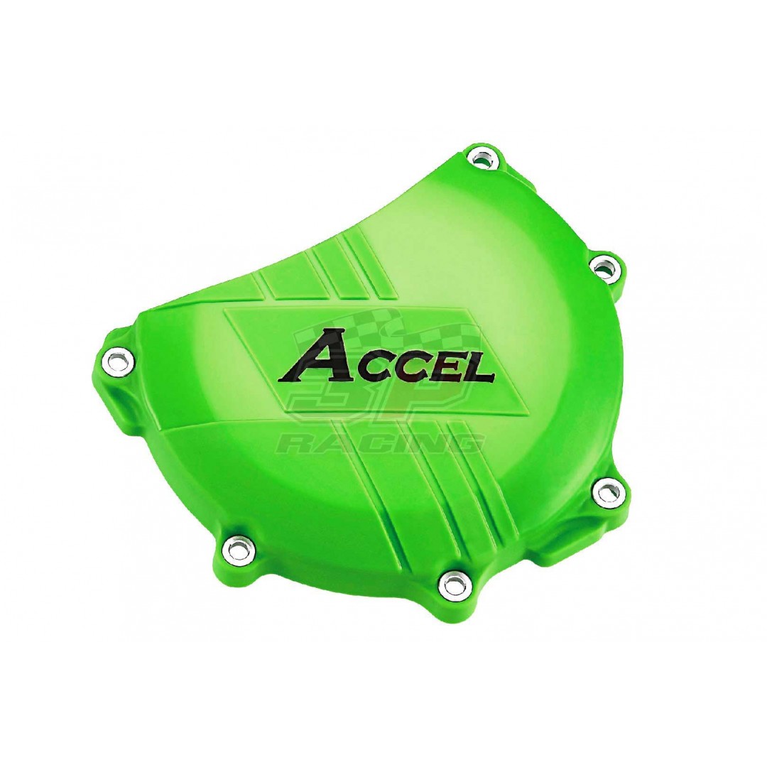 Accel clutch cover guard Green AC-CCP-302-GR Kawasaki KXF 450 2006-2015
