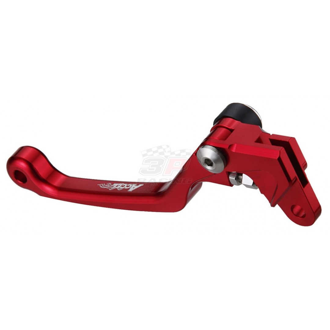 Accel Red CNC Folding clutch lever for Honda CR80 CR85 CR125 CR250 CR500 CRM250 CRF150 CRF450 XR250 XR400 XR650, Honda OEM 53178-MAC-740, 53178-KSE-305, 53178-KAE-730, P/N: FCL-03 RED
