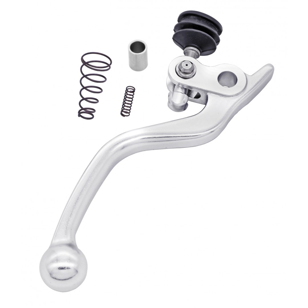 Accel simple brake lever Silver AC-LB-7501 KTM SX 50/65, SX-E 3/5, Husqvarna TC 50/65, EE 3/5, Gas Gas MC 50/65, MC-E 3/5  '2023-2026