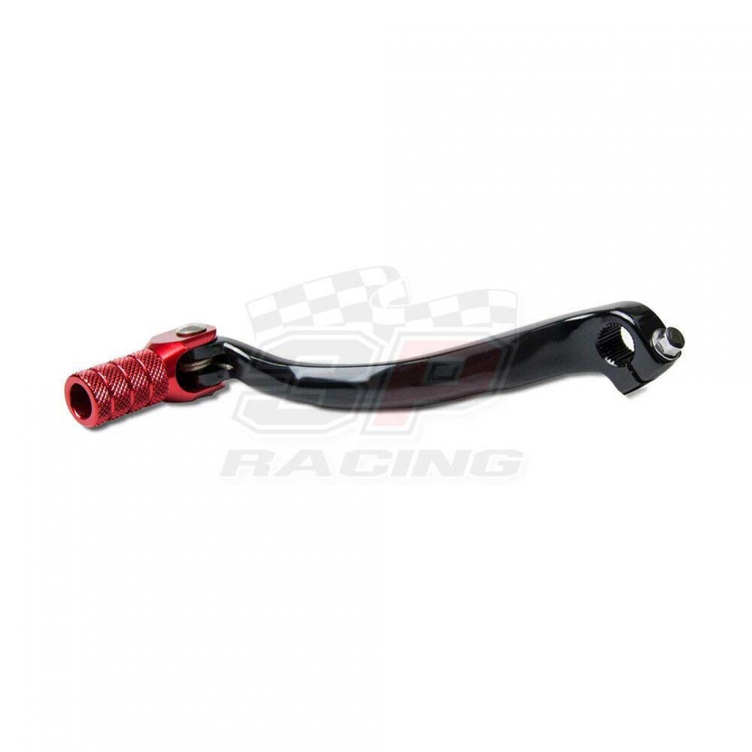 Accel CNC Black / Red gear shifter change lever for Honda CRF 250R CRF250 CRF250R 2010-2017. Forged with genuine billet aluminium. P/N: AC-SCL-7109. Replaces Honda OEM parts 24700-KRN-305