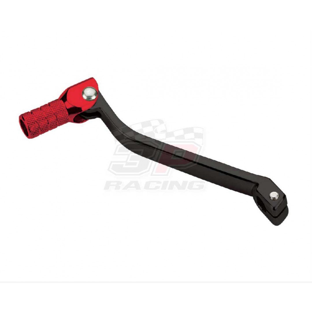 Accel CNC Black / Red gear shifter change lever for Honda CR 80 CR80R CR 80R CR80 1996-2002, CR 85 CR85R CR 85R CR85 2003-2007. Forged with genuine billet aluminium. P/N: AC-SCL-7151. Replaces Honda OEM parts 24700-GBF-830