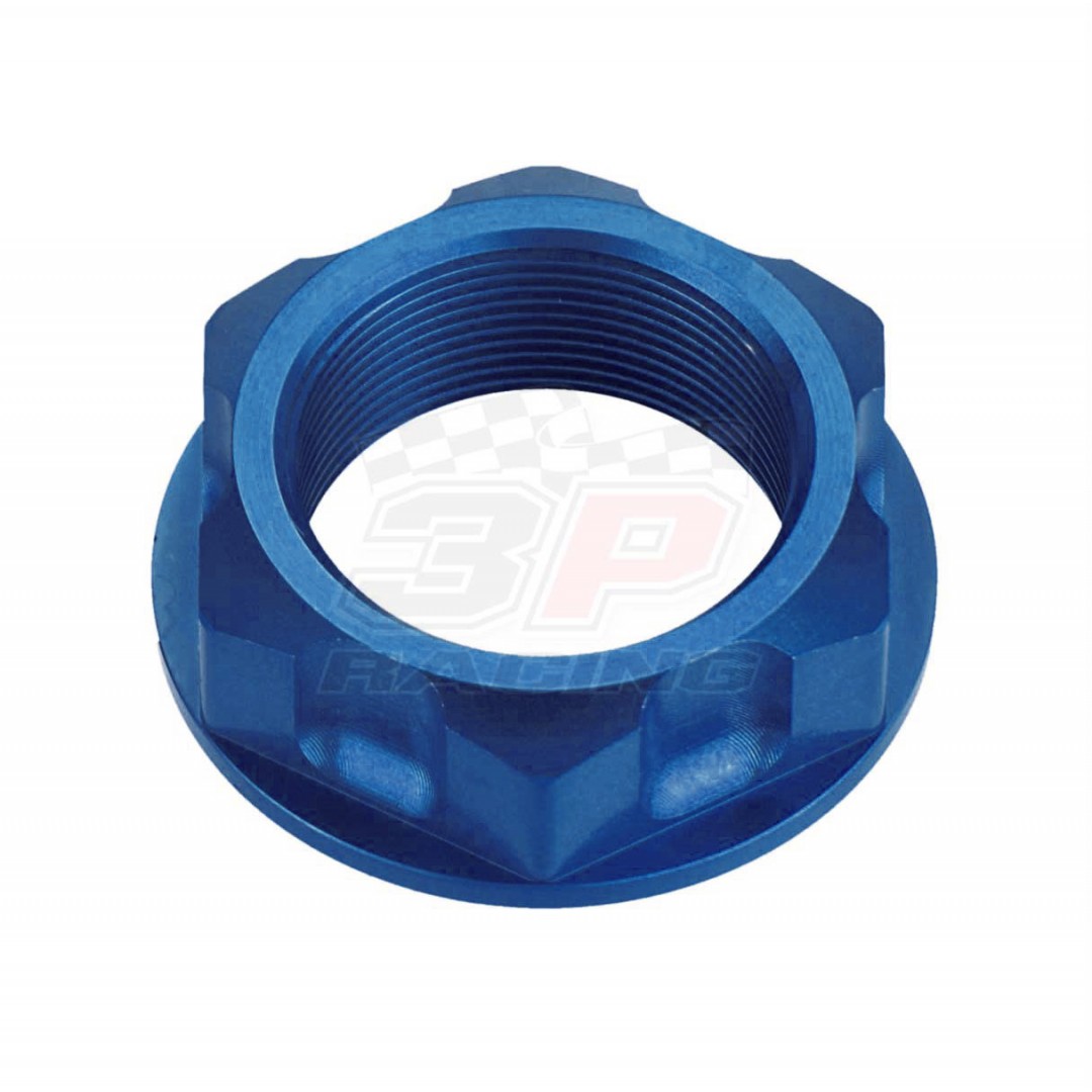 Accel CNC Anodized Blue steering stem nut for Yamaha YZ125 YZ250 YZ250 YZ250F YZ250FX YZ400F YZ426F YZF450 YZ450F YZ450FX WR250 WR250F WR400F WR426F WR450F. Yamaha OEM 90170-24373-00, 90179-24004-00, 90170-24003-00, 5TA-23357-00-00. Fits Suzuki RM RMZ