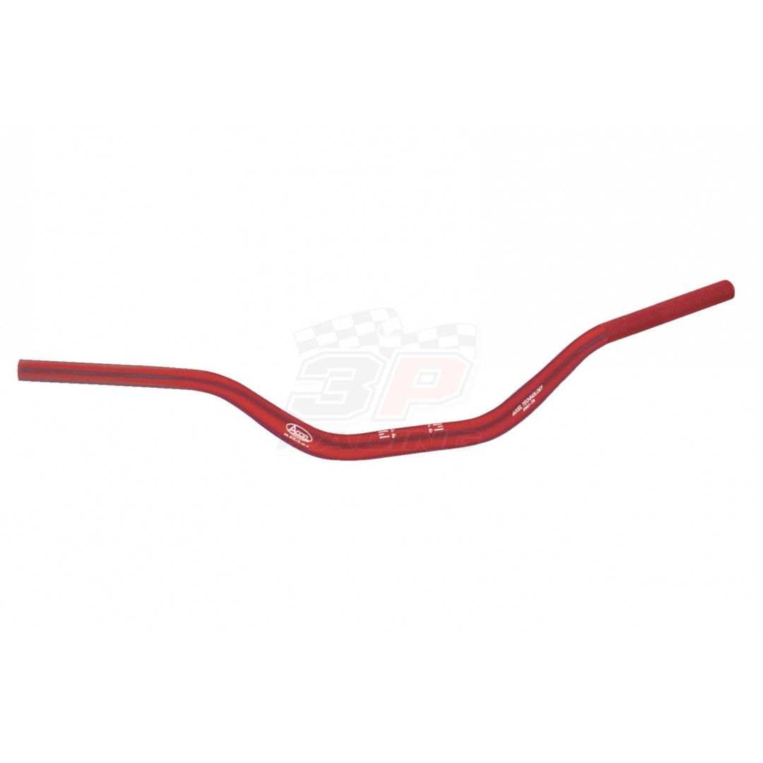 Accel taper handlebar/fatbar 28.6mm - Red. CNC machined. Made from AL6061-T6 alloy. Anodized. Κωδικός: AC-TH-41-KTM-RD